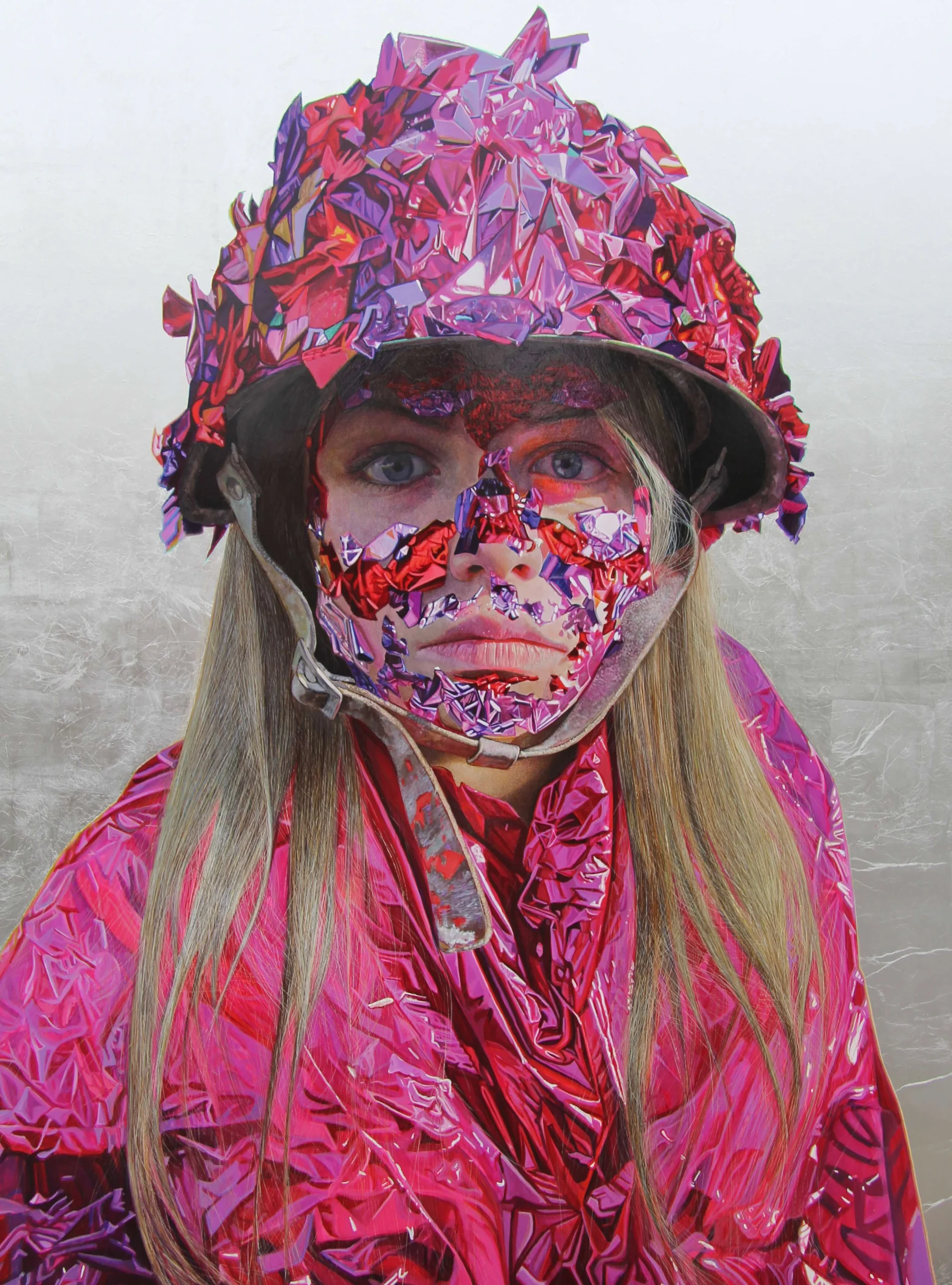 Pink Camouflage Girl by Gordon Harris