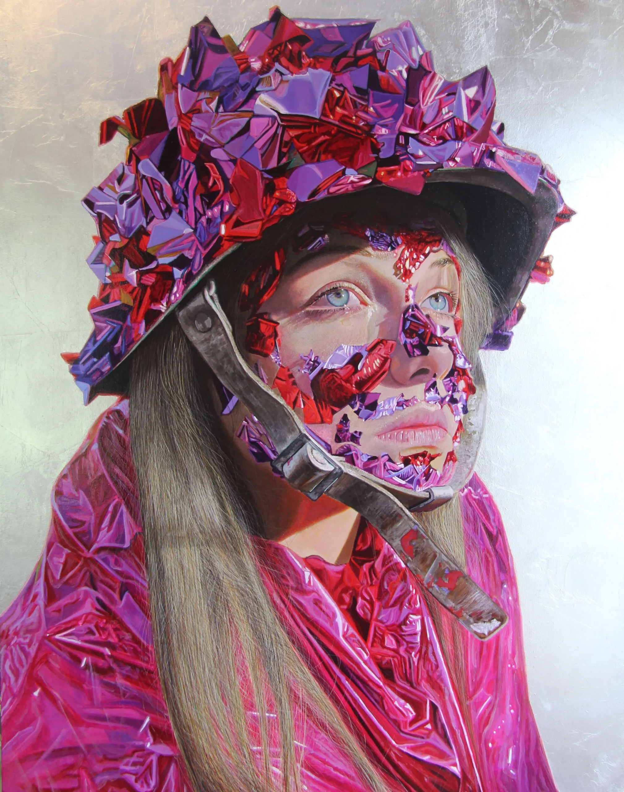 Pink Camouflage Girl (side) by Gordon Harris