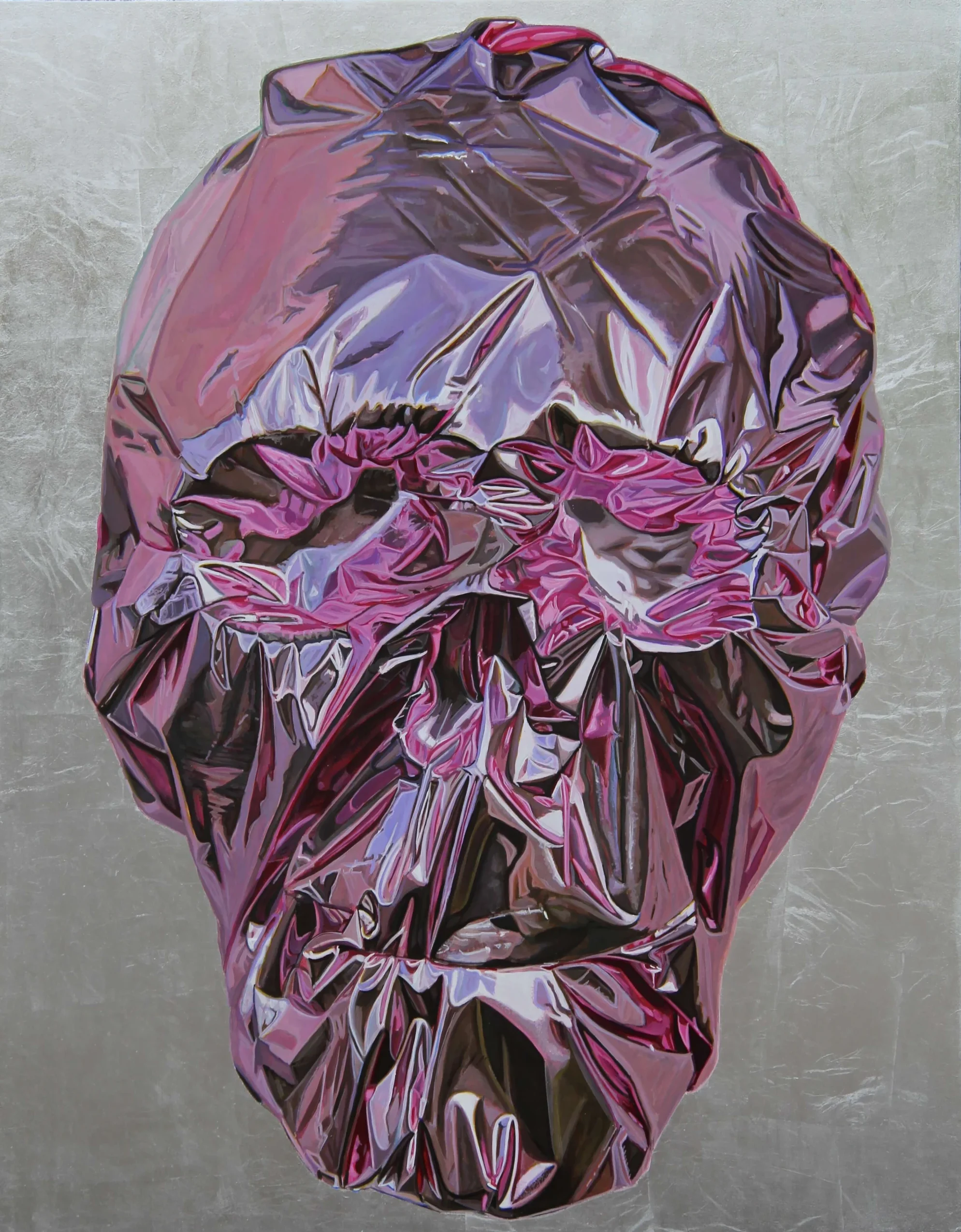 Pink Metallic Skull by Gordon Harris