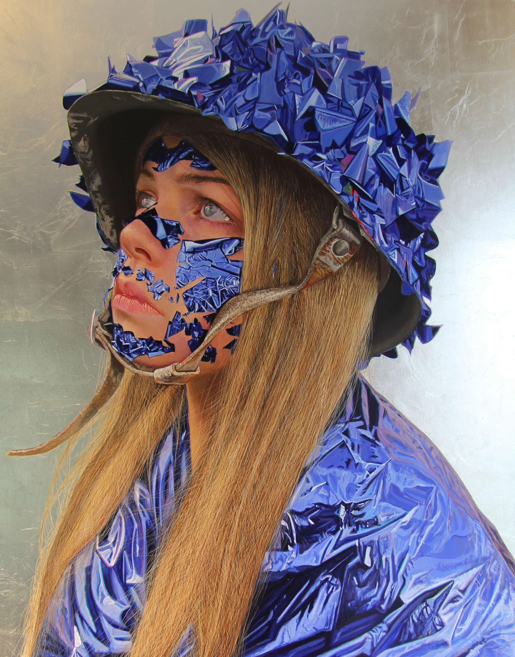 Sapphire Camouflage Girl (side) by Gordon Harris