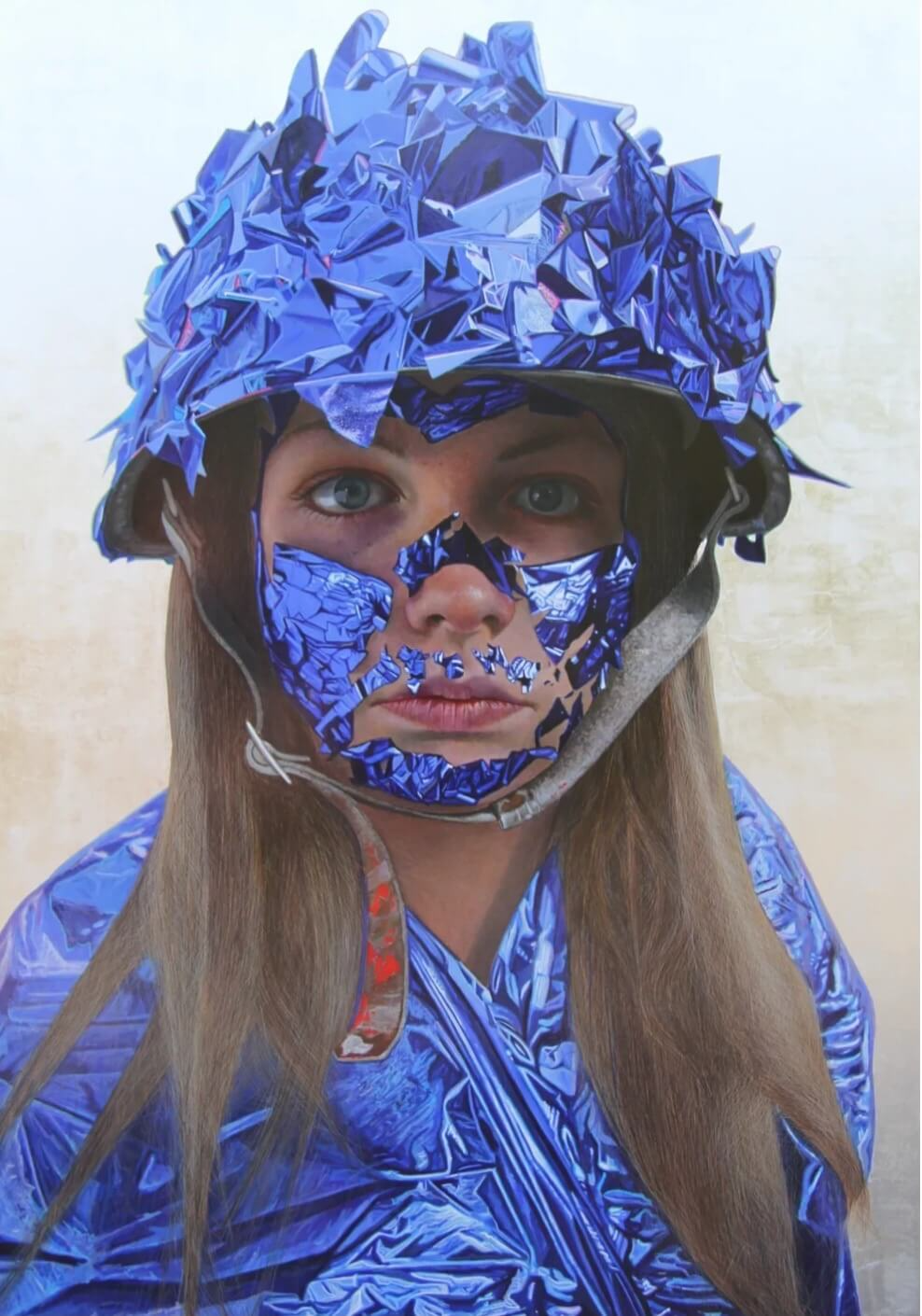 Sapphire Camouflage Girl by Gordon Harris
